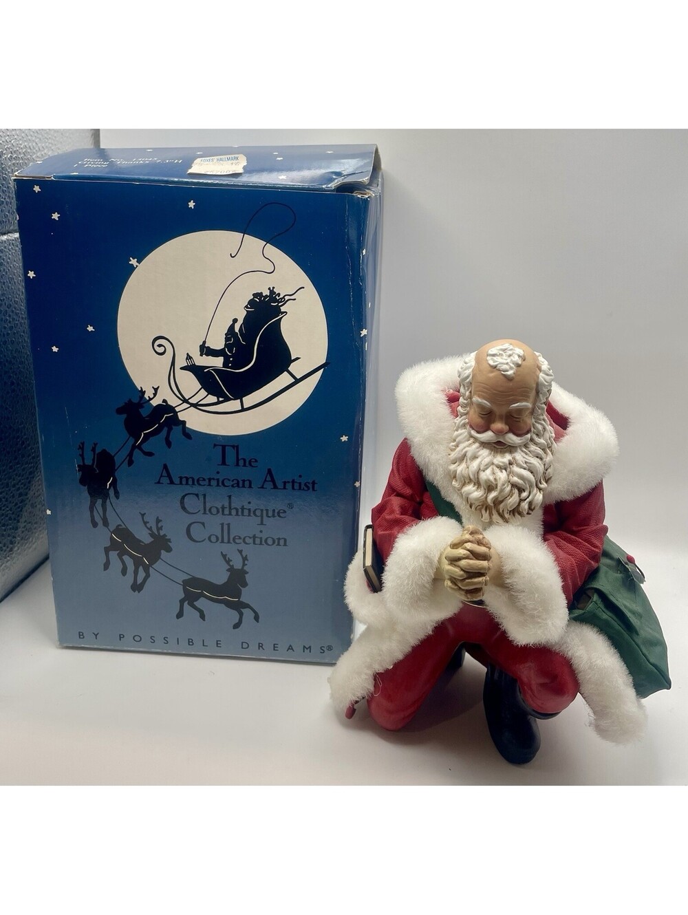 Vintage Possible Dreams Santa Claus Praying Giving Thanks #15045 1995 7.5"H